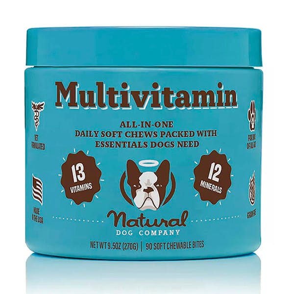Natural Dog Multivitaminico para Perros 270g 90 Tabletas Masticables