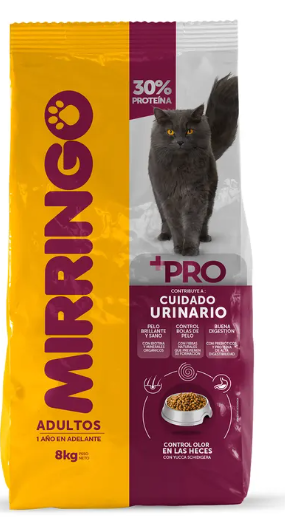 GATARINA MIRRINGO +PRO CUIDADO URINARIO 8 KG