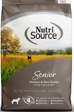  NUTRISOURCE SENIORS, CHICHEN AND RICE 4LB 