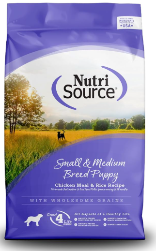 NUTRISOURCE SMALL AND MEDIUM BREED PUPPY 4LB    