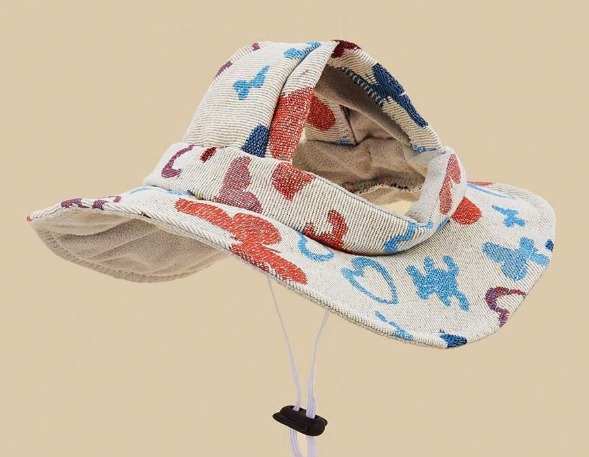 SOMBRERO DE SOL PARA PERRO ESTILO HAWAIANO RAZAS PEQUEÑAS TALLAS VARIAS