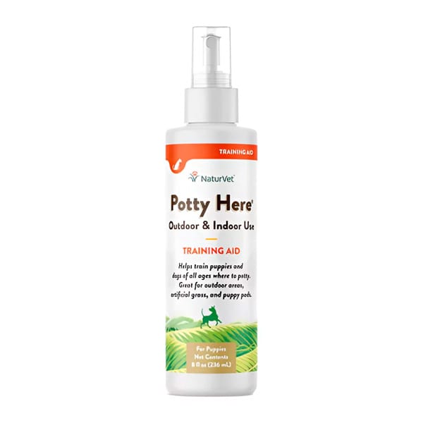 NATURVET POTTY HERE AYUDA DE ENTRENAMIENTO PARA CACHORROS 8 FL OZ / 236 ML