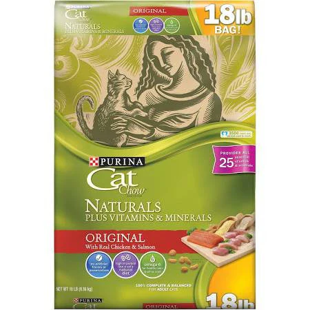 PURINA CAT CHIW NATURALS ORIGINAL PLUS CHICKEN 18LB-8,16KG