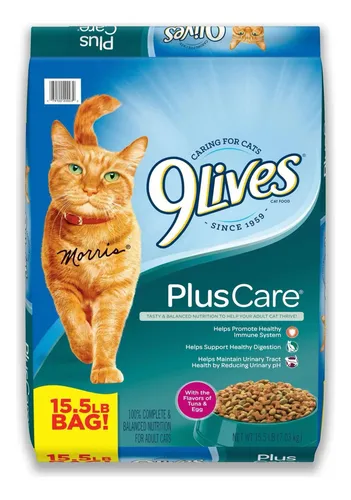 9 LIVES PLUS CARE ADULT COMIDA SECA PARA GATOS 15,5 LBS-7,03KG