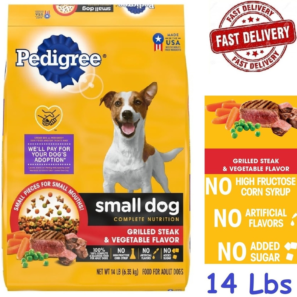  PEDIGREE SMALL DOG ARROZ POLLO Y VEGETALES 14 LB (6,35 KG)