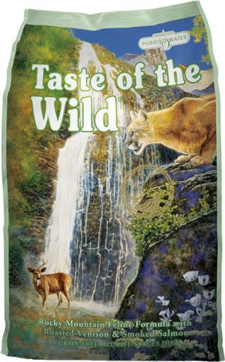 TASTE OF THE WILD ROCKY MOUNTAIN ALIMENTO SECO PARA GATOS SABOR VENADO TOSTADO Y SALMON 14LBS-6,35KG