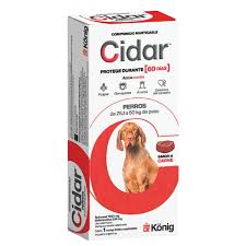 CIDAR PASTILLA ANTIPULGAS Y ANTIGARRAPATAS KONIG - 25.1 A 50 KG