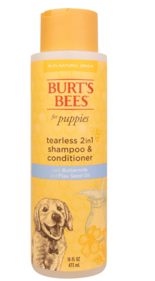 Burts Bees For Puppies Shampoo Y Acondicionador 2 En 1 With Buttermilk 16 Oz-473ml
