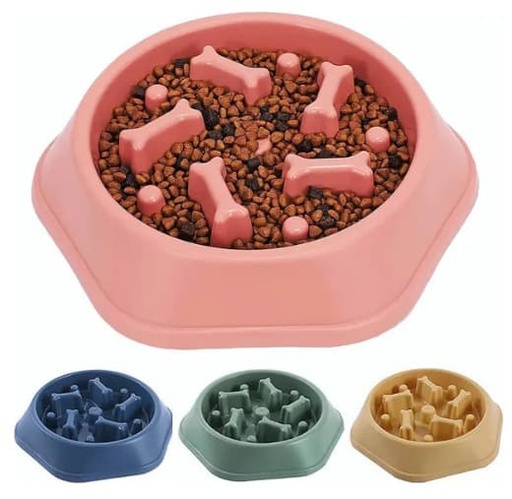 [003] Plato De Comida Antiestres Para Mascotas Colores Variados