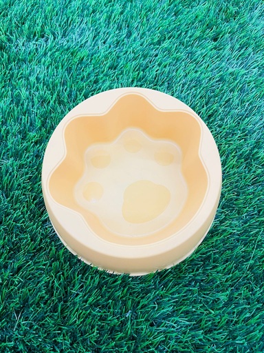 [004] Plato Para Mascotas Huella De Patita Colores Variados