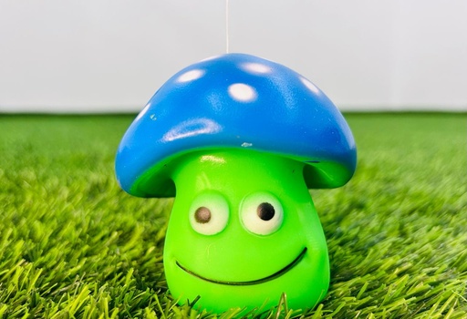 [013] Fancy Pet Juguete Chirriante De Honguito Feliz Para Mascotas