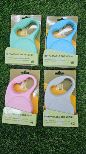 [023] Correa Retractil De 5 Metros / 16.5 Pies Tension De 33 Lbs Colores Variados