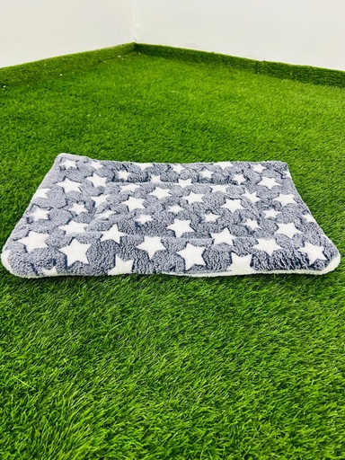 [077] Cama Para Mascotas Color Azul Con Estrellas Blancas 35cm X 50cm