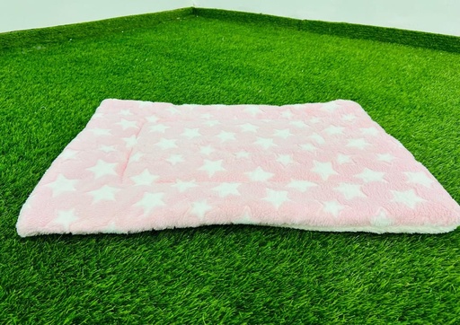 [090] Cama Para Mascotas Color Rosado Con Motivo De Estrellas 84cm X 57cm