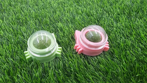 [1015] Hierba Gatera Figura De Gato Color Rosa