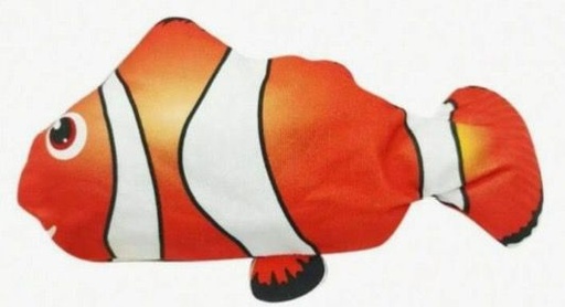 [1051] Juego De Gato En Forma De Pez Color Naranja