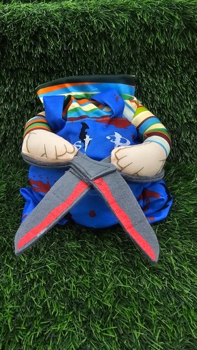 [1079] Disfraz Chuky Con Tijeras Para Mascotas Talla Xl