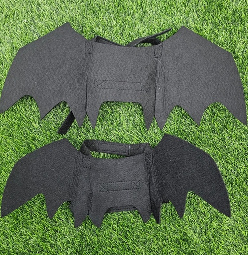[1086] Alas De Murcielago Para Mascotas Color Negro Talla S
