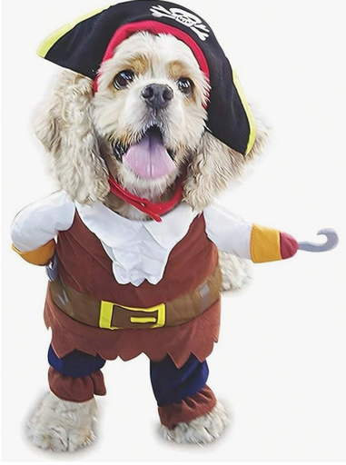 [1089] Disfraz De Pirata Para Mascotas Talla Xl
