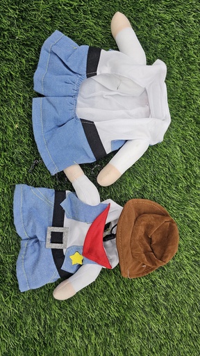 [1123] Disfraz De Vaquero Para Mascotas Talla M