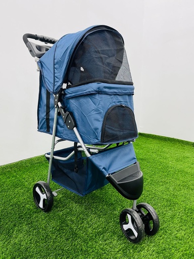 [143] Cochecito Para Mascota Color Azul