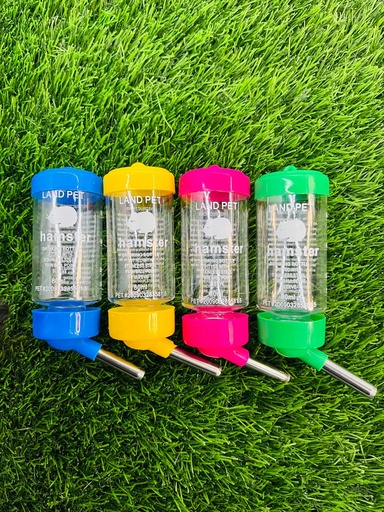[148] Bebedero Land Pet Para Conejos, Hamsters Y Aves Pequeñas De 80ml Colores Variados