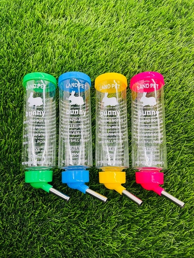 [149] Bebedero Land Pet Para Conejos, Hamsters Y Aves Pequeñas De 250ml Colores Variados