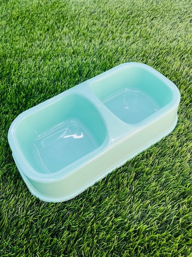 [163] Plato Cuadrado Para Comida Y Agua Para Mascotas Colores Variados