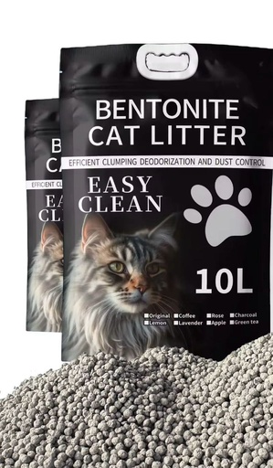 [196] Bentonite Arena Para Gatos Fragancia A Lavanda De 10 Lbs