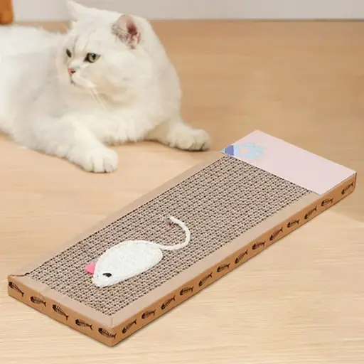 [223] Rascador Para Gatos Con Diseño De Raton 37cm X 12cm