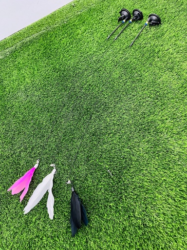 [335] Juguete De Pluma Con Campana Para Gatos Con Adhesivo Para Pared