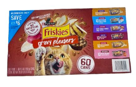 [383] Purina Friskies Gravy Comida Humeda Para Gatos De 60 Unidades