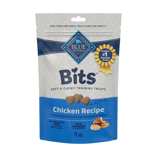 [414] Blue Buffalo Bits Sabor A Pollo O Carne 11 Oz / 311g