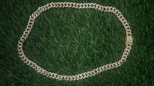 [459] Collar De Cadena Color Oro Para Perros (46 Cm)
