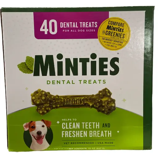 [23534] Minties Golosinas Para Tratamiento Dental De Perros 32 Oz - 907g 