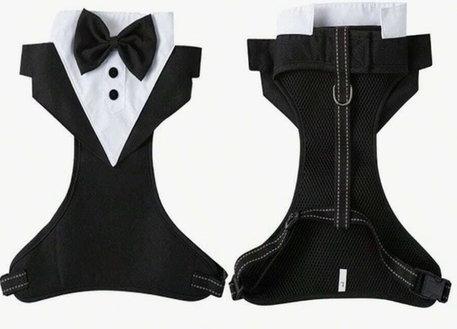 [1755] ROPA PARA MASCOTA TIPO BANDA PARA EL PECHO CON ESTILO TRAJE DE VESTIR TALLAS SURTIDAS