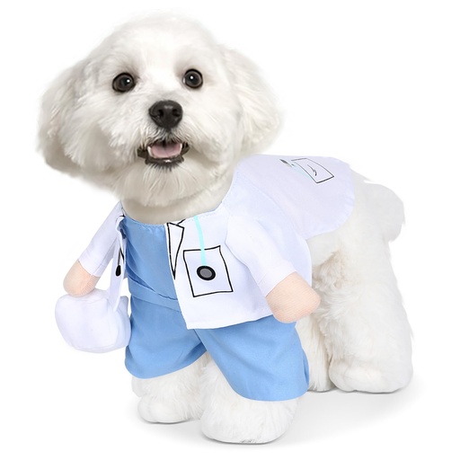 [563] Disfraz De Medico Para Mascotas Talla L