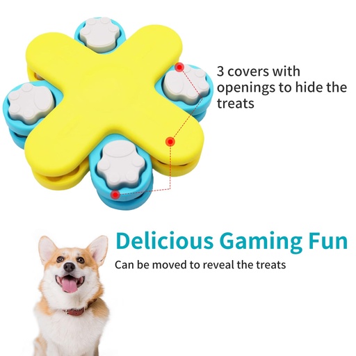 [572] Juquete En Forma De X Para Mascota Con Patas Dispensadora De Comida