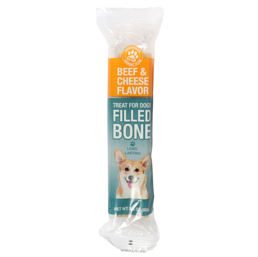 [667] Greenbrier Kennel Beef & Cheese Flavor Filled Bones 2.8 Oz / 80 Gr