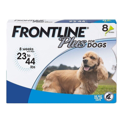 [734] Frontline Plus Tratamiento Contra Pulgas Y Garrapatas Para Perros 23-44 Lb Individual