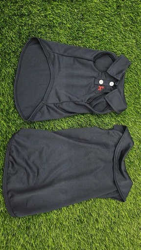 [770] Camisa Tipo Polo Sin Mangas Para Mascotas Con Bordado Talla L