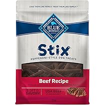 [846] Blue Dog Stix Snacks Para Perros Sabor A Res 368 G  13 Oz