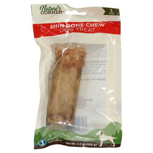 [852] Natures Corner Shin Bone Chew Dog Treat 4 Pulgadas