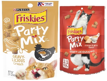 [876] Friskies Party Mix Gravy-Licious Crunch Chicken & Gravy 2.1 Oz