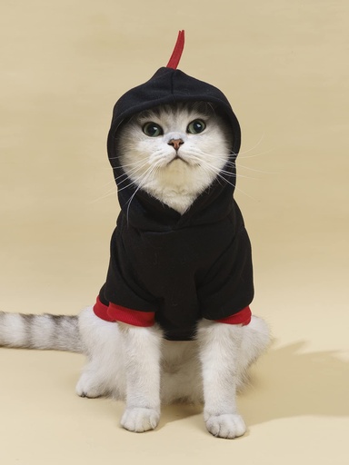 [939] Sudadera Con Capucha Cosplay Con Forma De Pollo Color Negro