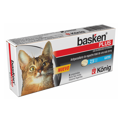[23841] Konig Basken Plus Gato 10kg 4 Comprimidos