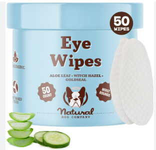 [1232] Natural Dog Eye Wipes 50 Count