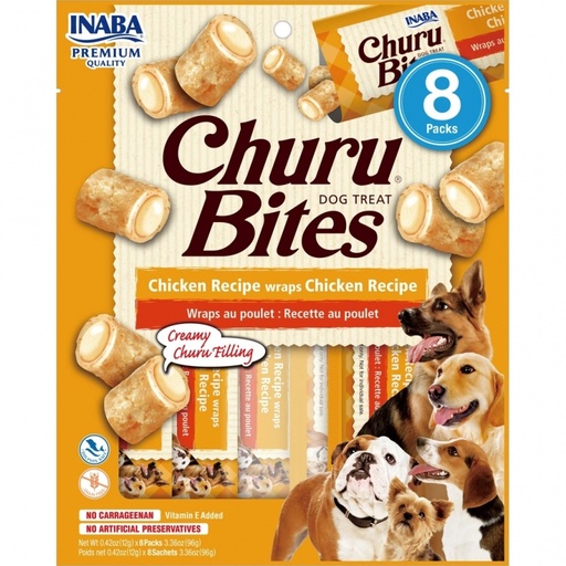 [23922] Churu Bites For Dog Chicken Recipe Wraps Chicken Recipe 8 Unid 12gr