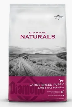 [23904] Diamond Natural Alimento Para Cachorros De Raza Grande  Formula De Cordero Y Arroz 15 Kg