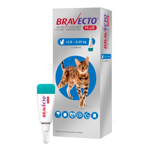 [90855] Bravecto Plus Pipeta 2,8-6,25kg